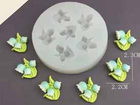 Moldes de silicona 6 lirios de los valles